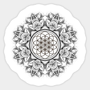 Lotus Mandala 26 Sticker